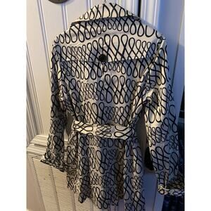 Vertigo Paris Size Large French Art To Wear Trench Coat Jacket Lightweight